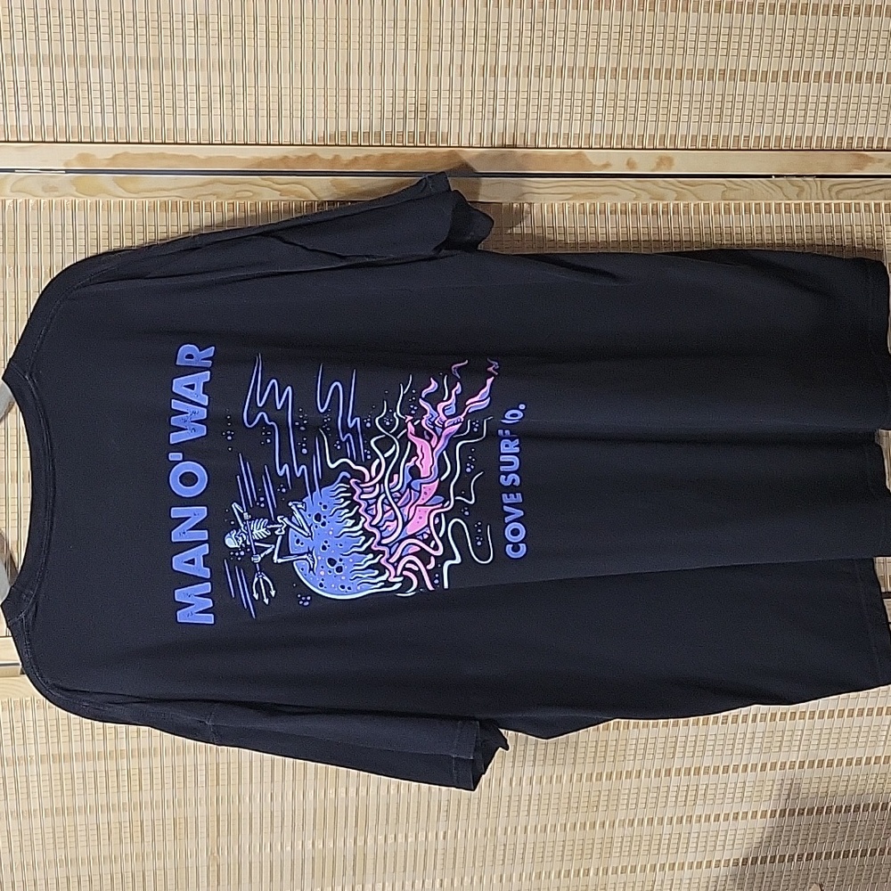 Cove Surf Co. Man O' War Graphic Tee - Black, Purple, Pink - Men's Size XXL - Picture 3 of 7